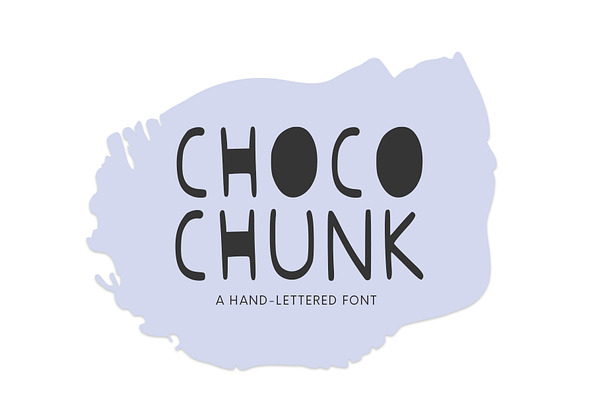 Choco Chunk, A Hand-Lettered Font