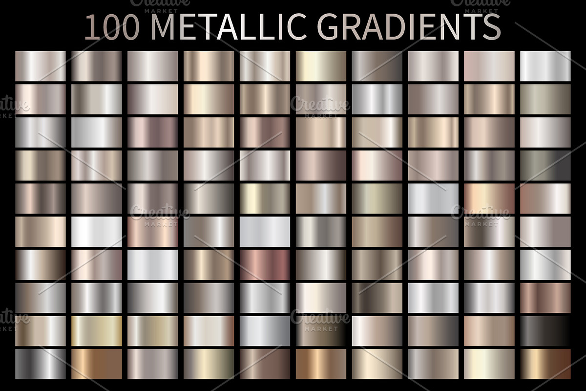 Metallic Bronze Gradients AI GRD ESP in Photoshop Gradients - product preview 8