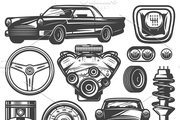 Vintage Car Components Collection
