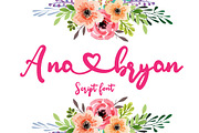 Ana Bryan | Cute Heart Script Font