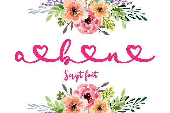 Ana Bryan | Cute Heart Script Font in Cute Fonts - product preview 3