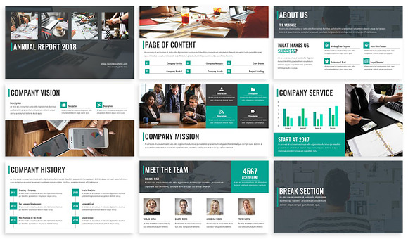 Annual Report - Powerpoint Template in PowerPoint Templates - product preview 3