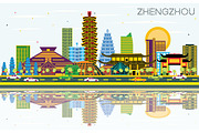 Zhengzhou China City Skyline