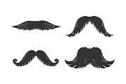 Moustache engraving illustration