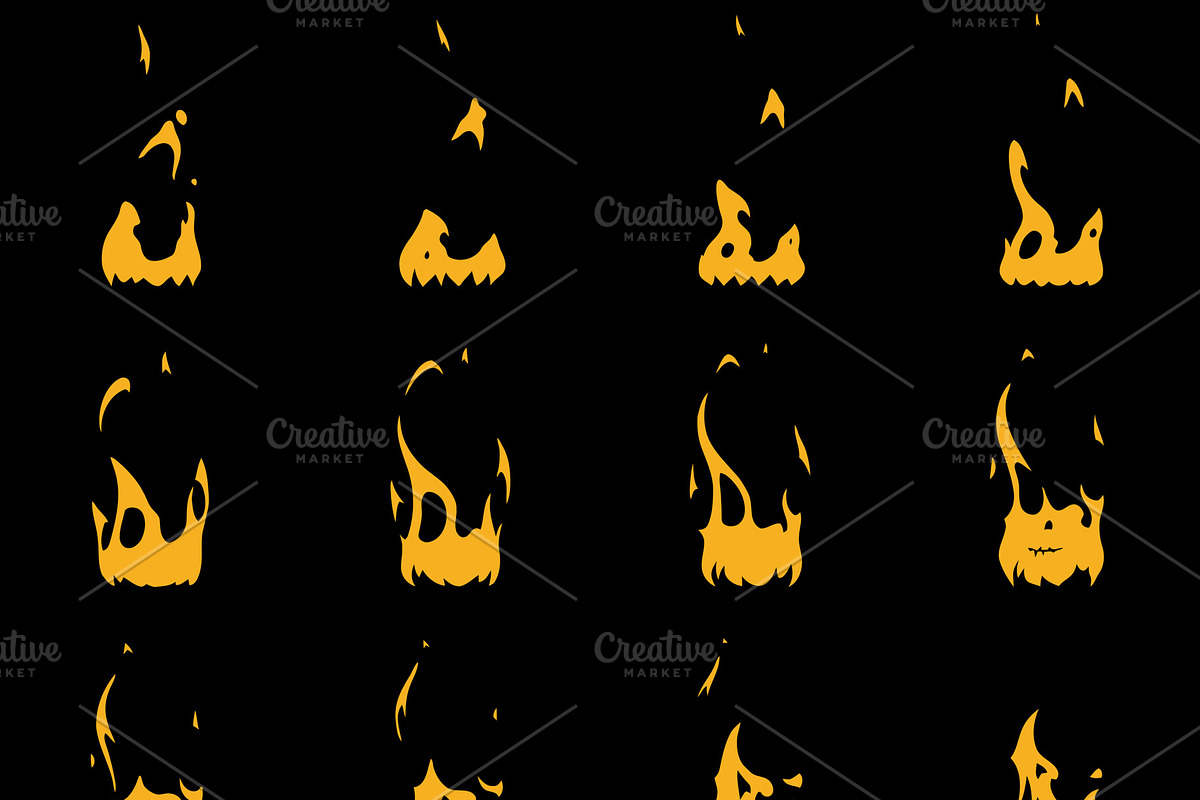 Sprite Sheets Fire Loop. Ready for in Illustrations - product preview 8