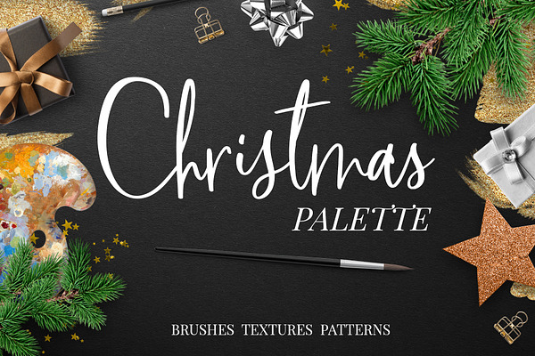 Christmas palette brushpack