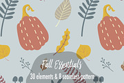 Fall Essentials Seamless Pattern