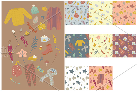 Fall Essentials Seamless Pattern in Patterns - product preview 1
