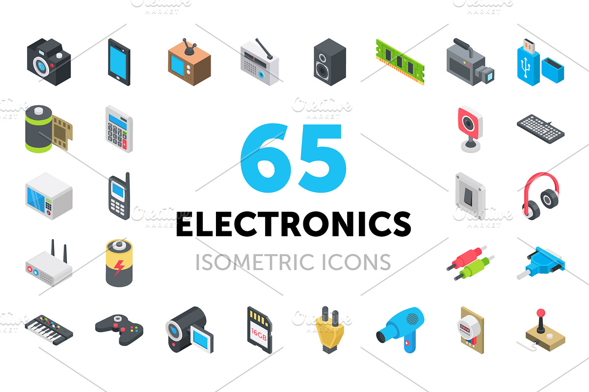 65 Electronic Device Icons in Icons - product preview 8