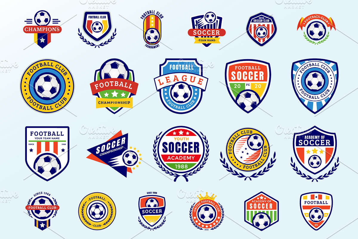Soccer Badges in Icons - product preview 8