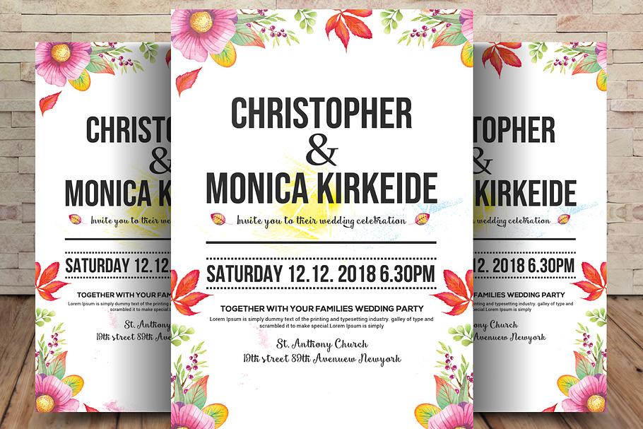 Rustic Garden Party Wedding  in Wedding Templates - product preview 8