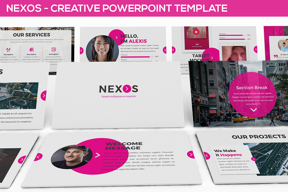 Nexos - Creative Powerpoint Template in PowerPoint Templates - product preview 8