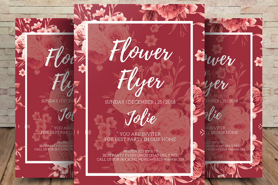 Flowers Flyer Template in Flyer Templates - product preview 8