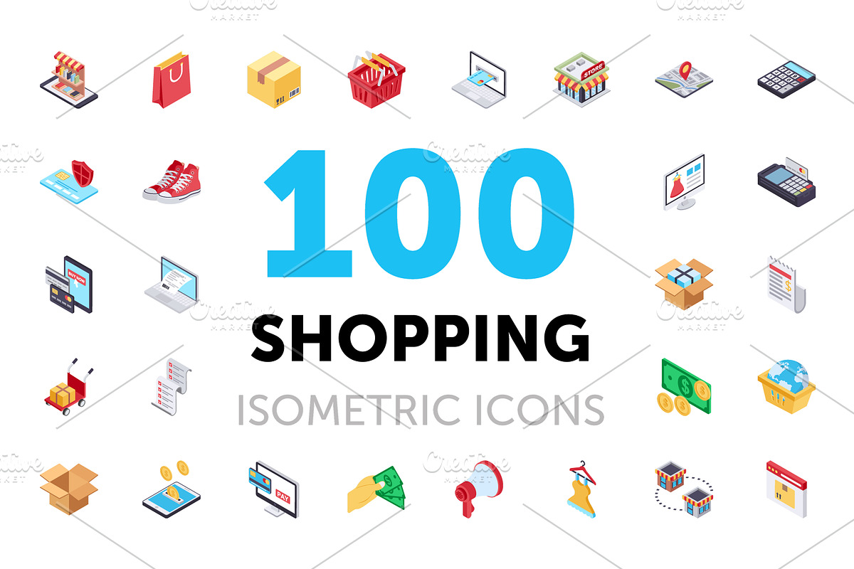 100 Shopping and Commerce Icons in Icons - product preview 8