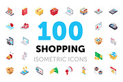 100 Shopping and Commerce Icons
