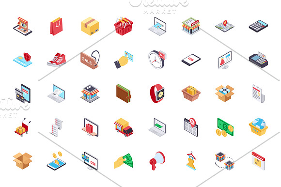 100 Shopping and Commerce Icons in Icons - product preview 1