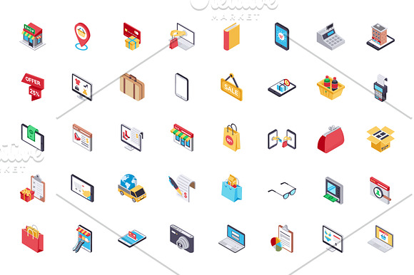 100 Shopping and Commerce Icons in Icons - product preview 2