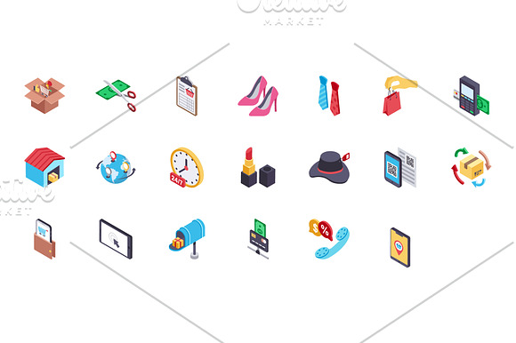 100 Shopping and Commerce Icons in Icons - product preview 3