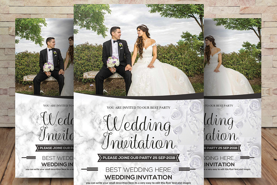 Wedding Invitation Flyer / Poster in Flyer Templates - product preview 8