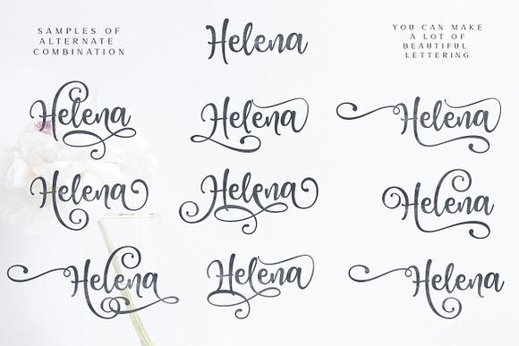 Honey Butter • Font Trio & Extras in Monogram Fonts - product preview 8