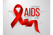 World Aids day concept. Realistic