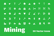 50 Mining and Exploring Tools Icons
