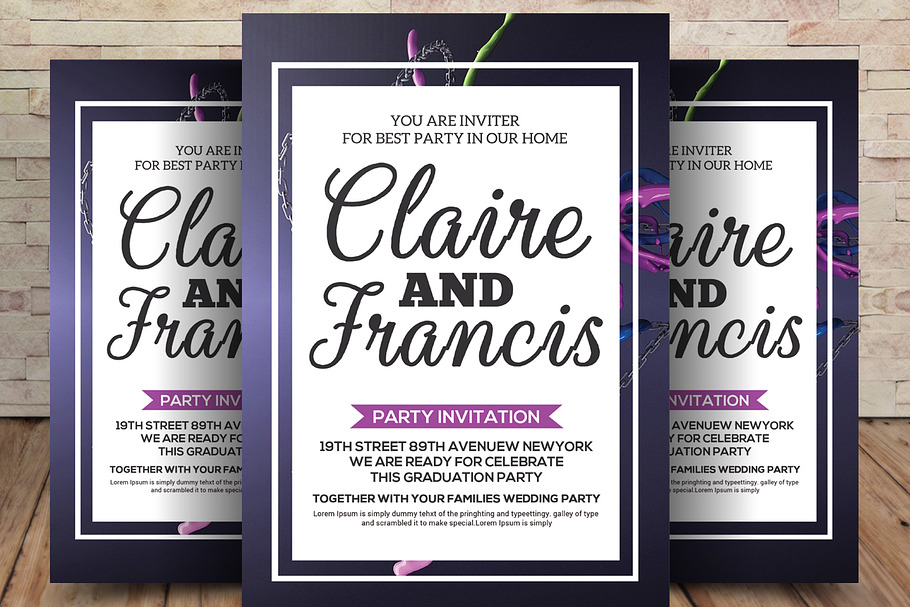 Save the Date Invitation Card in Wedding Templates - product preview 8