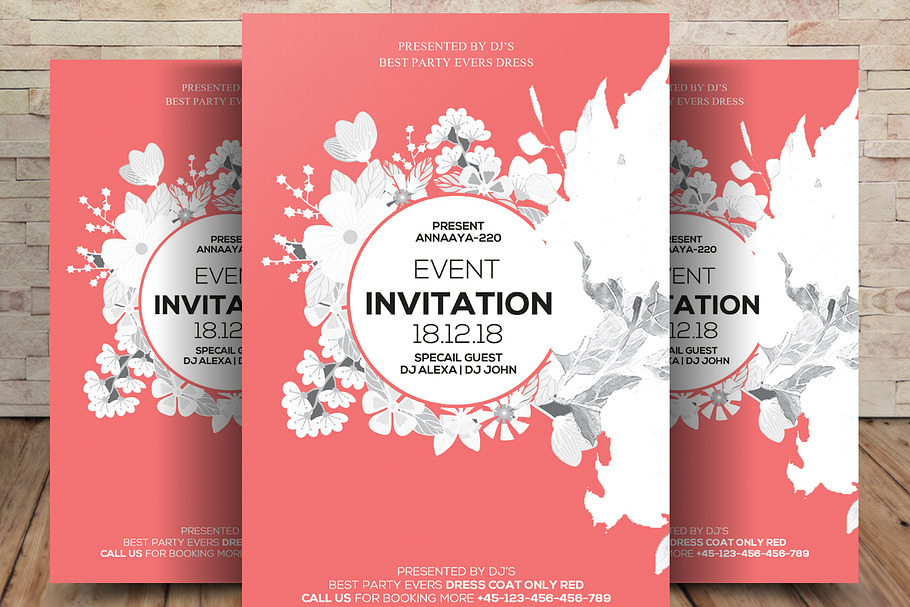 Event Flyer & Invitation Card in Flyer Templates - product preview 8