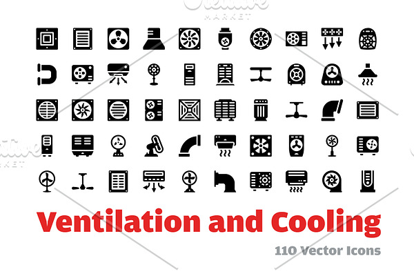 110 Ventilation and Cooling Icons