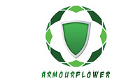 Armour Flower Logo Template