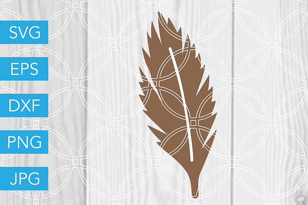 Feather SVG Cut File Thanksgiving