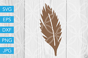 Feather SVG Cut File Thanksgiving