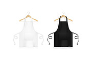 Black and White Kitchen Aprons