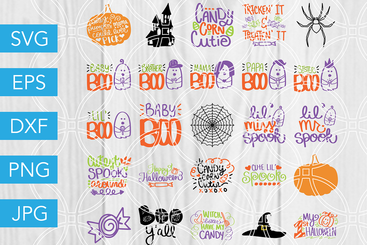 Halloween SVG Bundle Handlettered in Illustrations - product preview 8