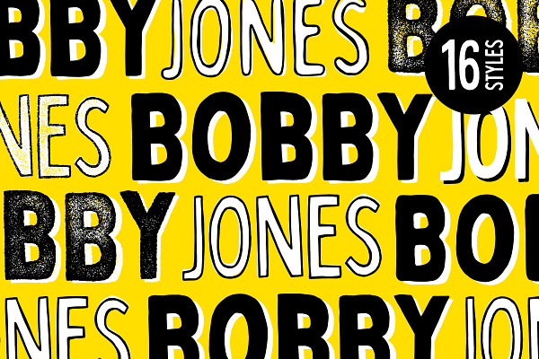 Bobby Jones - 16 Fonts