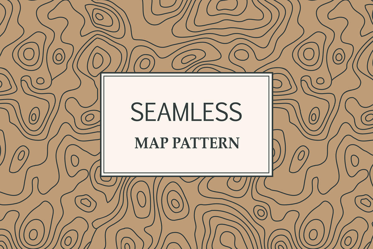 Seamless map pattern set in Patterns - product preview 8