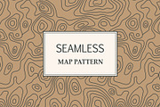 Seamless map pattern set
