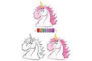 Magic Unicorn Head Collection Set