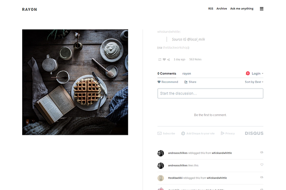 Rayon - Grid Tumblr Theme in Tumblr Themes - product preview 1