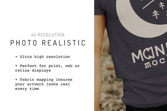 Bella Canvas 3001 Shirt Model Mockup in Product Mockups - product preview 3
