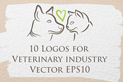 Veterinary industry logos