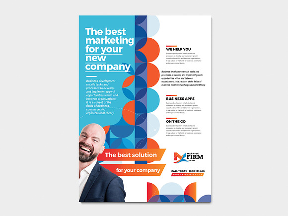A4 Modern Corporate Poster / Flyer in Flyer Templates - product preview 4