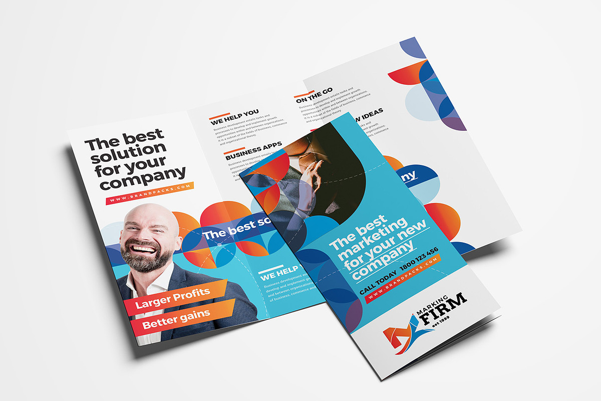Modern Corporate Trifold Brochure in Brochure Templates - product preview 8