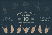 10 Illustration Hand Design