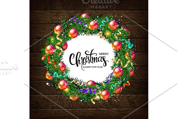 3 Christmas wreaths in Graphics - product preview 1
