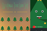 Christmas Tree Icon Set