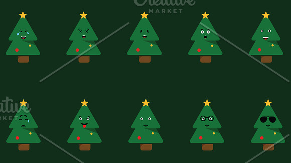 Christmas Tree Icon Set in Icons - product preview 1