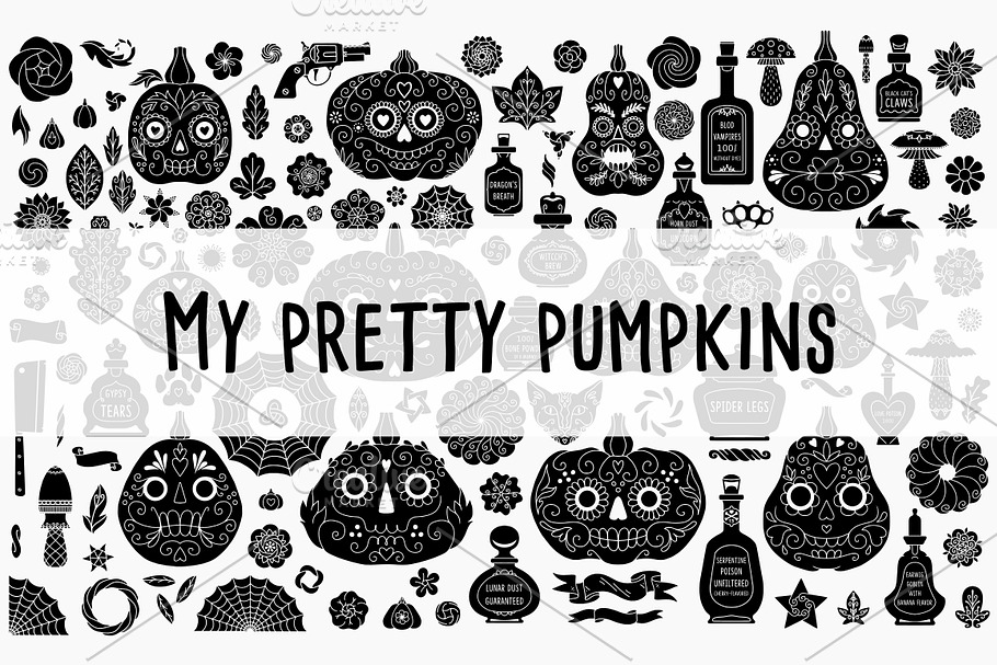 My pretty pumpkins #2 in Illustrations - product preview 8