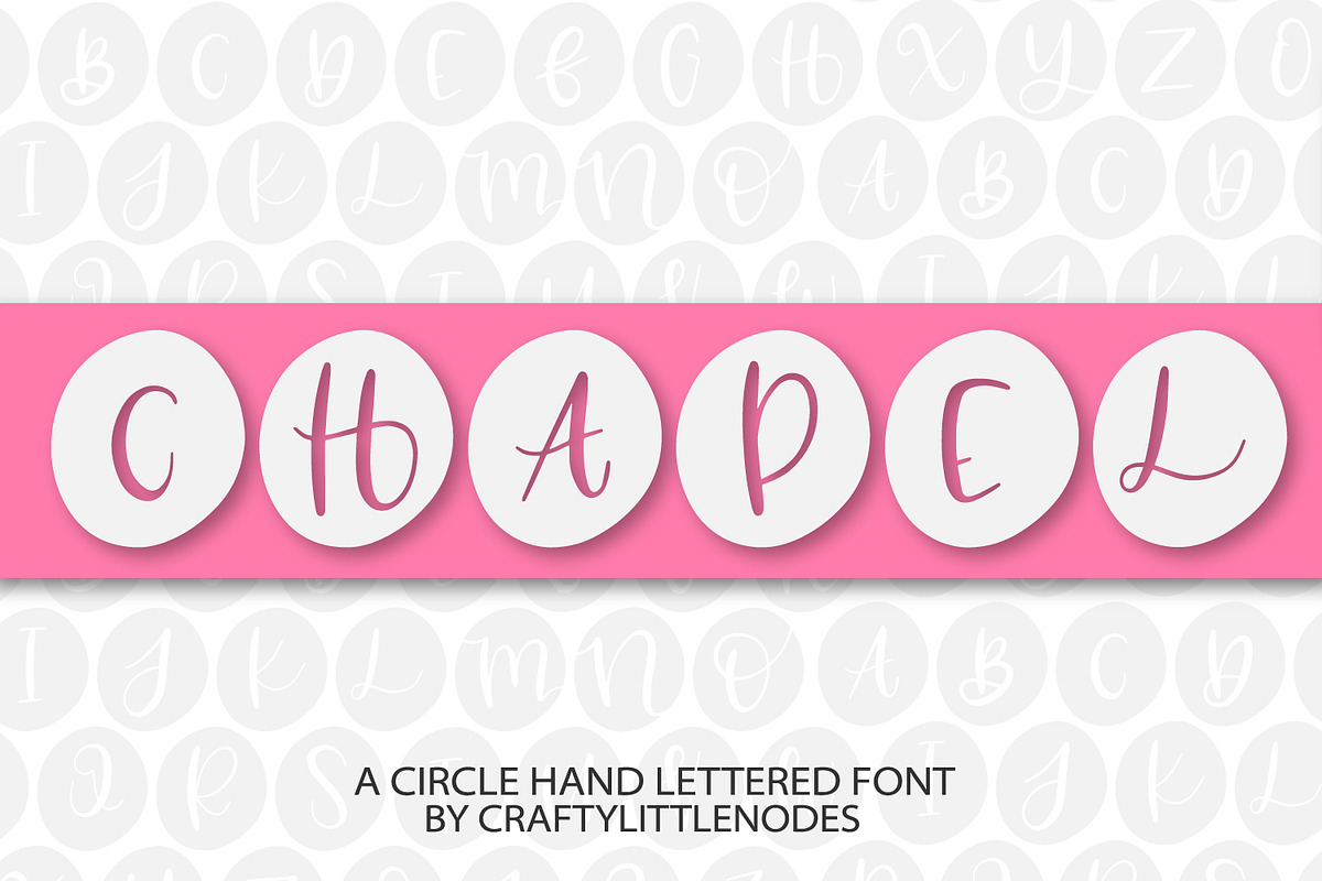 Chapel - A Circle Hand Lettered Font in Display Fonts - product preview 8