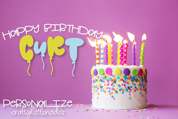 Balloonable - A Party Balloon Font in Display Fonts - product preview 2